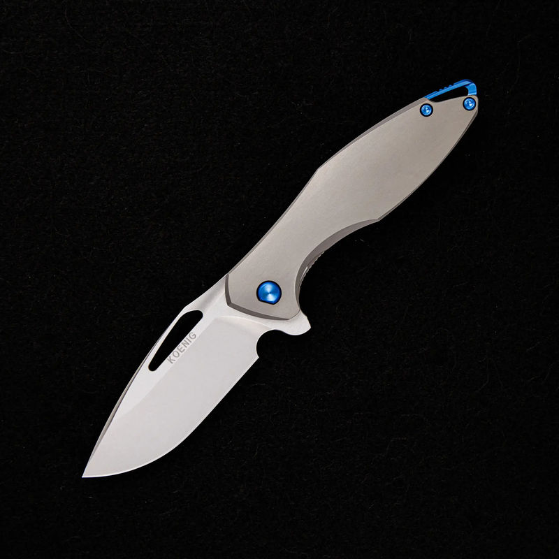 MINI ARIUS – SMOOTH TITANIUM HANDLE – M390 BLADE