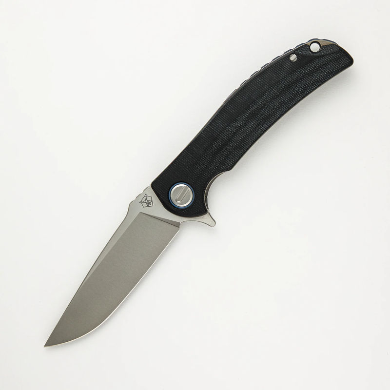 "Limited Edition" Soft Overkill - M398 Blade - Black Canvas Micarta Handle - SRRBS (RJ Martin Design)