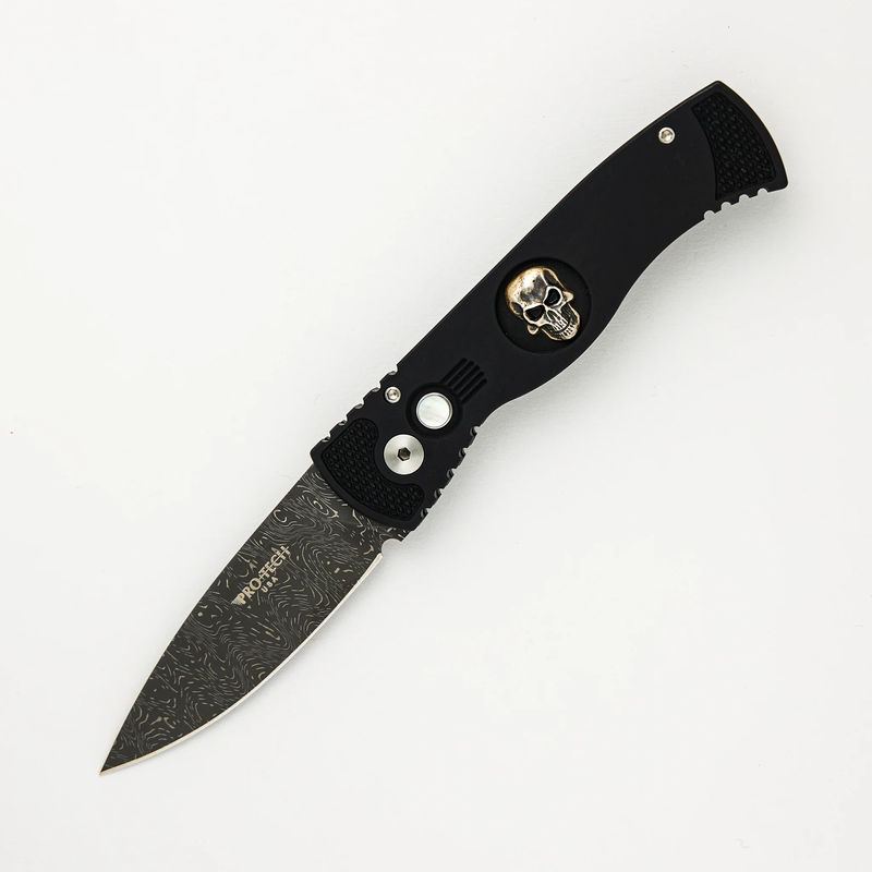 "Limited Edition" TR-2 - Black Aluminum Handle W/ Shaw Skull - Chad Nichols Blade - Custom #34 of 40