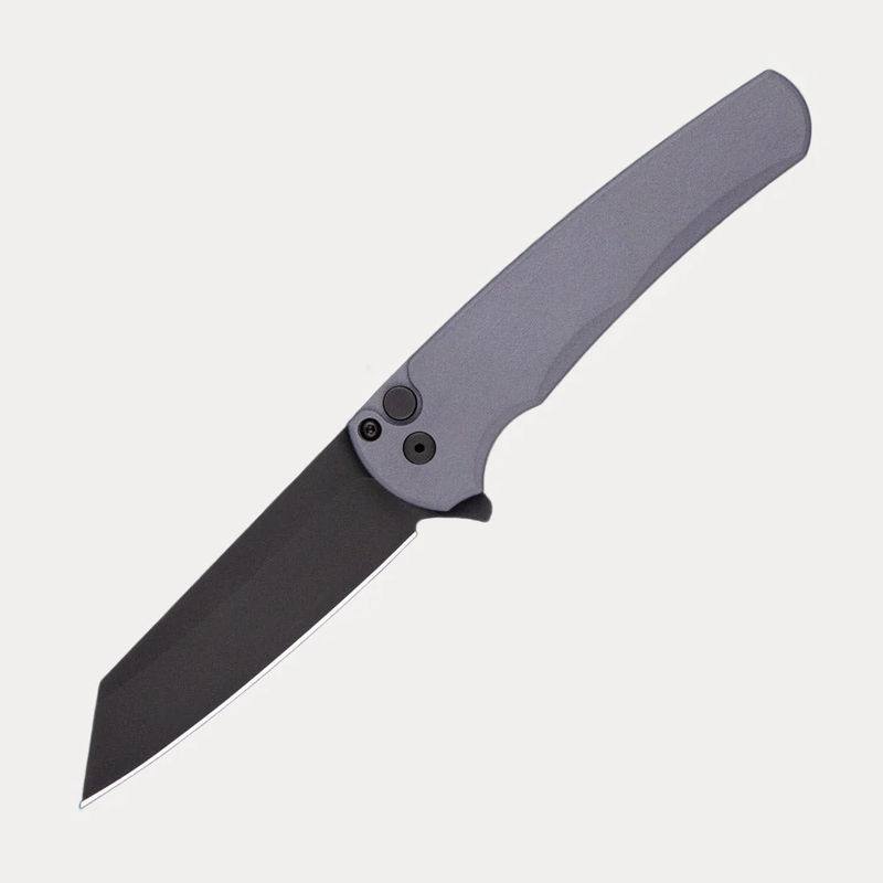 "Limited Edition" Malibu Flipper – CCKS Spring 2022 – Solid Grey Handle – DLC Black Reverse Tanto Blade – Prototype