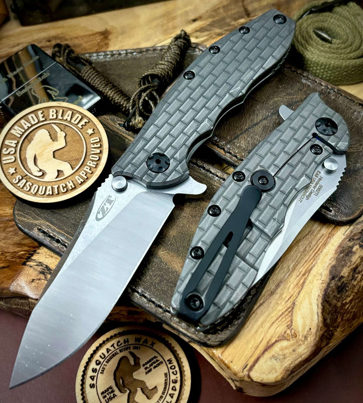 ZT0562TI Full Ti with Brick Pattern customized Ti and Magnacut Blade