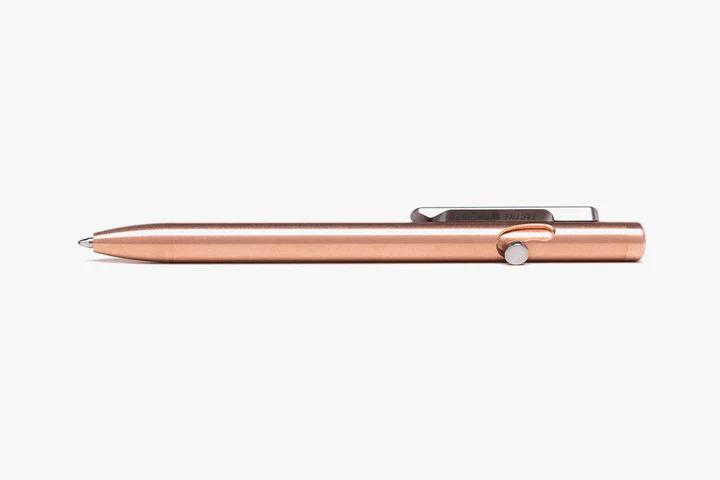 Tactile Turn Copper Slim Bolt Action Pen Short 5.1"