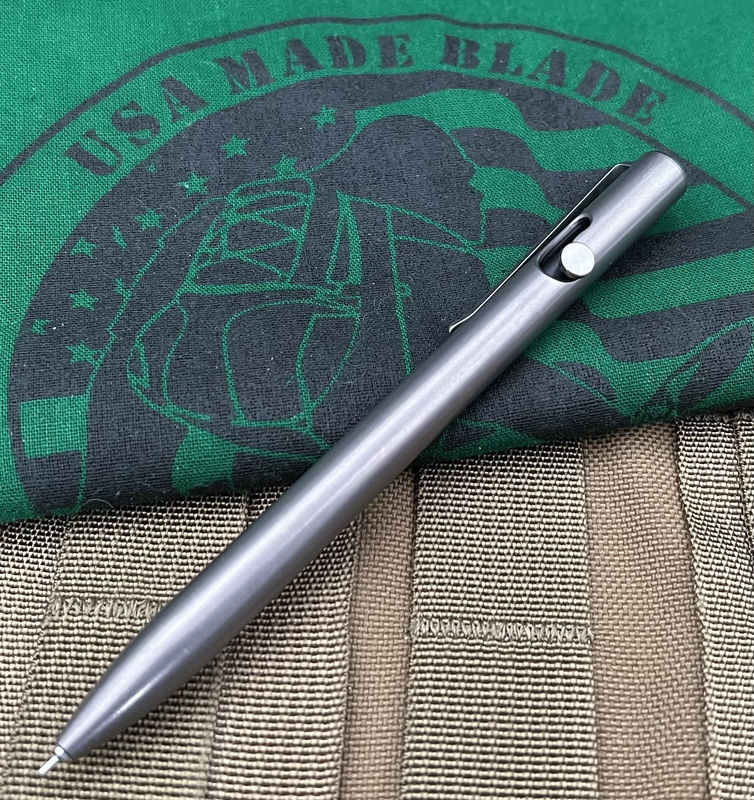 Tactile Turn Smooth Operator Titanium Pen ( Bolt Action Short)